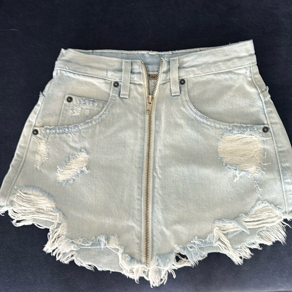Carmar jean skirt